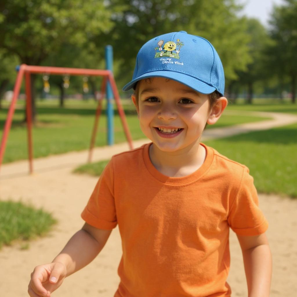 VACAY TIME KIDS TENNIS CAP - BLUE