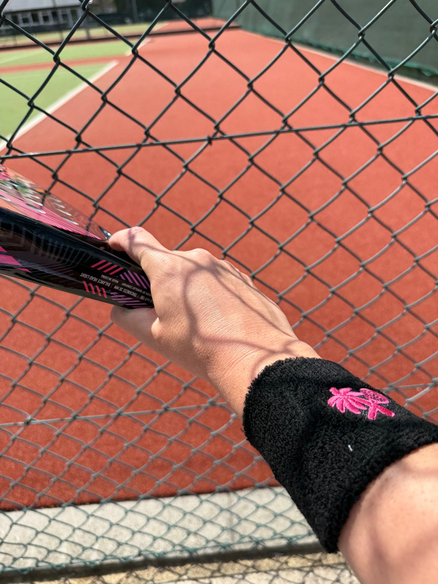 UNISEX COURT WRISTBANDS -BLACK