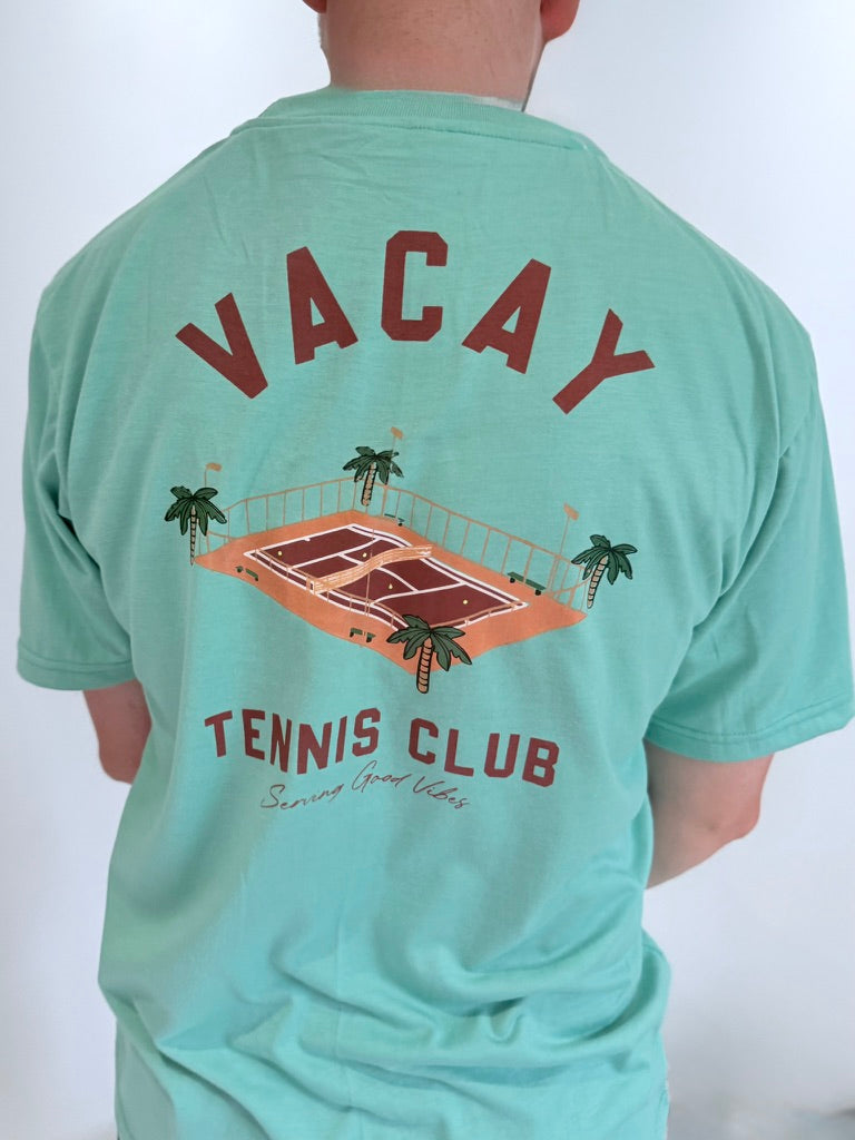 FRENCHY CLUB TENNIS T-SHIRT - UNISEX - MINT GREEN