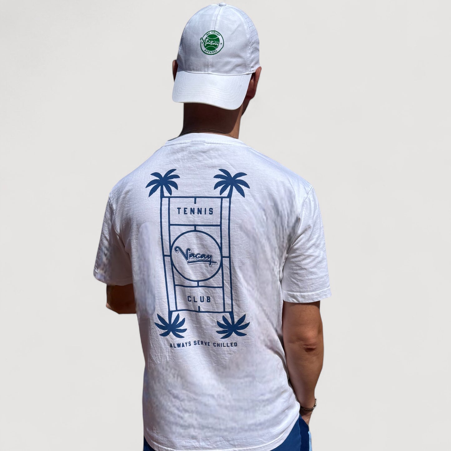 SERVE CHILLED TENNIS T-SHIRT - UNISEX - WHITE