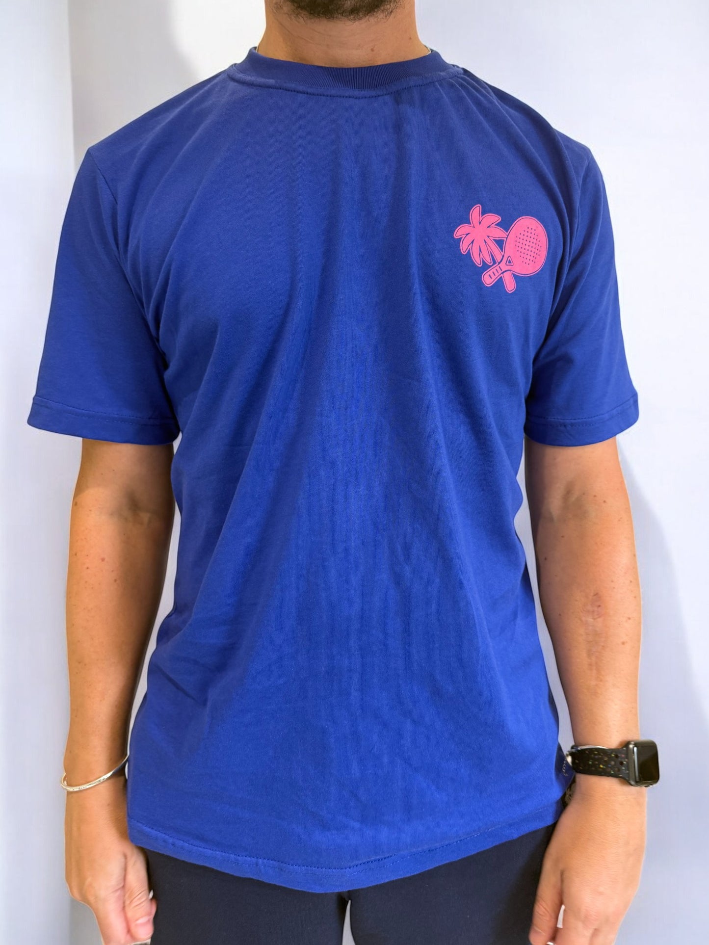 GOLDEN POINT PADEL T-SHIRT - UNISEX - COBALT BLUE