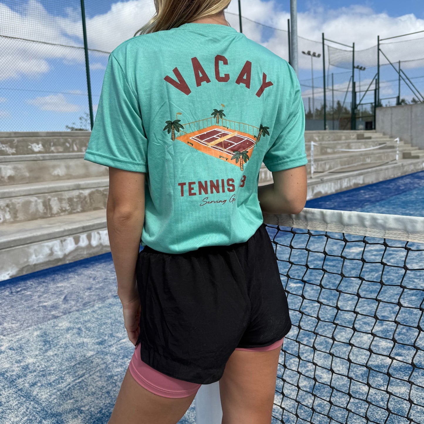 FRENCHY CLUB TENNIS T-SHIRT - UNISEX - MINT GREEN