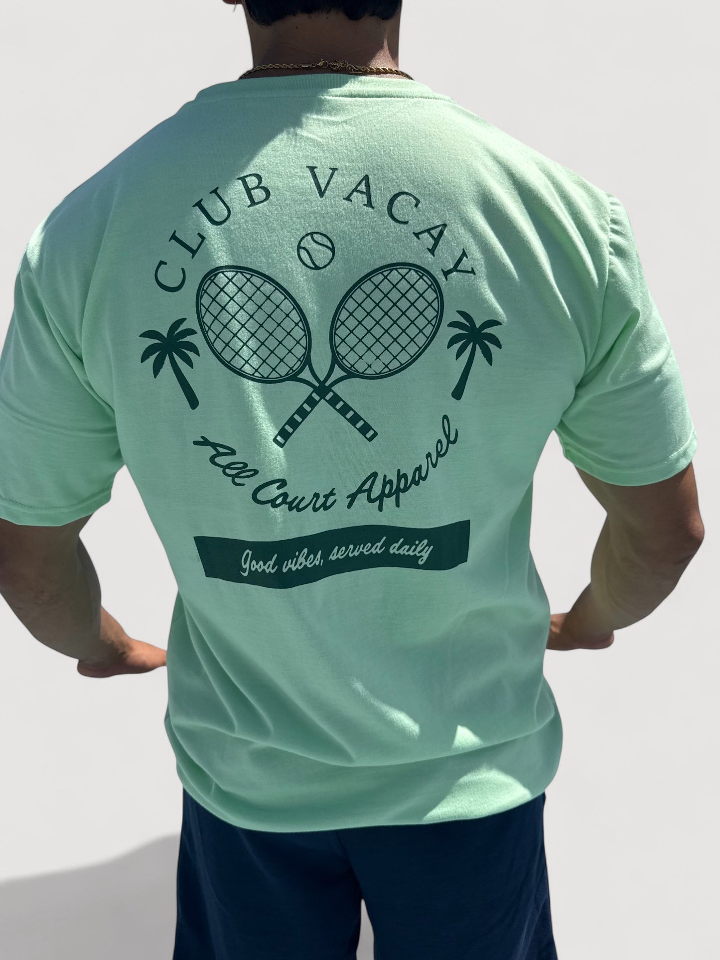 GOOD VIBES T-SHIRT - UNISEX - GREEN