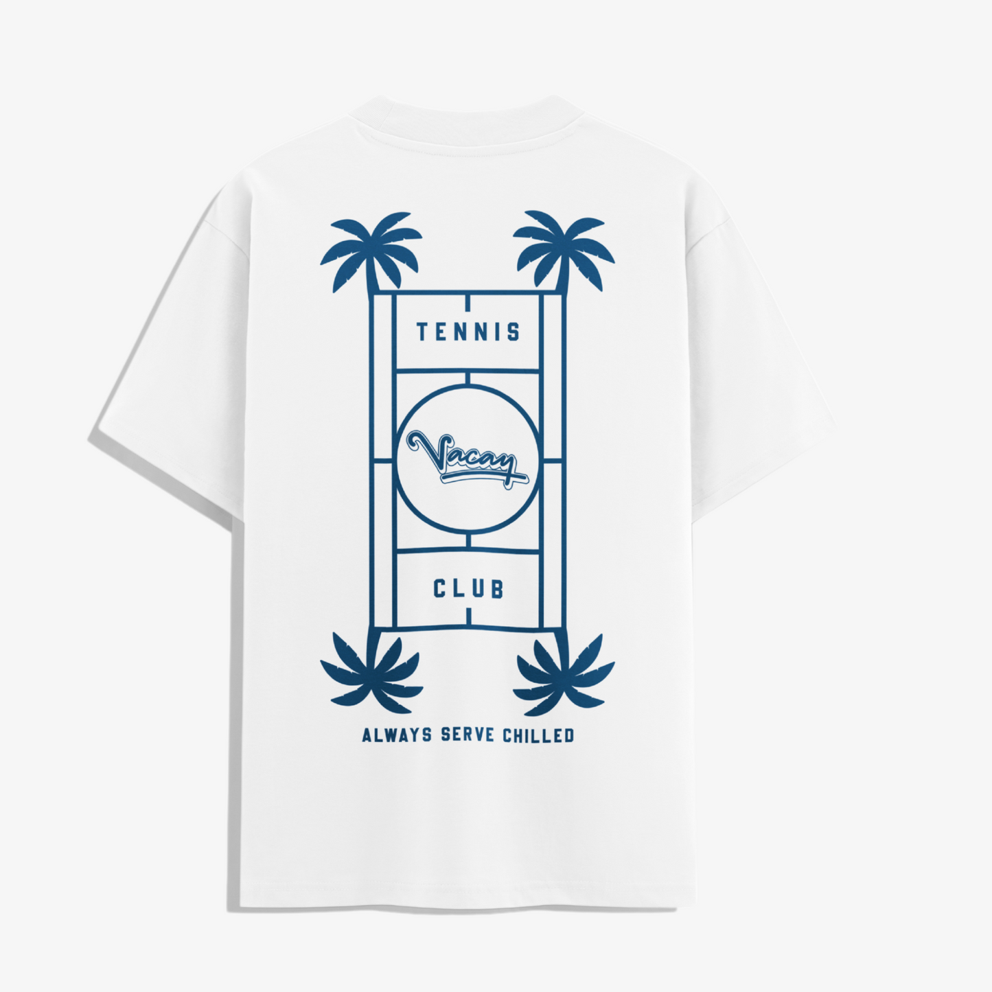 SERVE CHILLED TENNIS T-SHIRT - UNISEX - WHITE