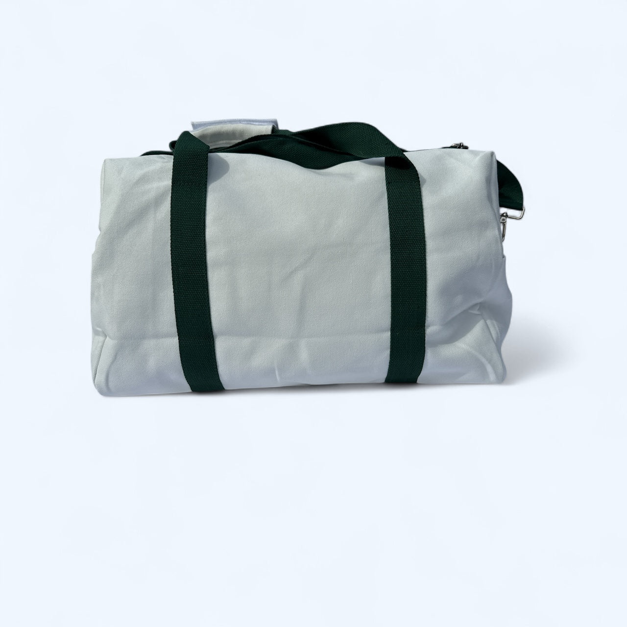 CANVAS COURT DUFFEL BAG - WHITE / DEEP GREEN