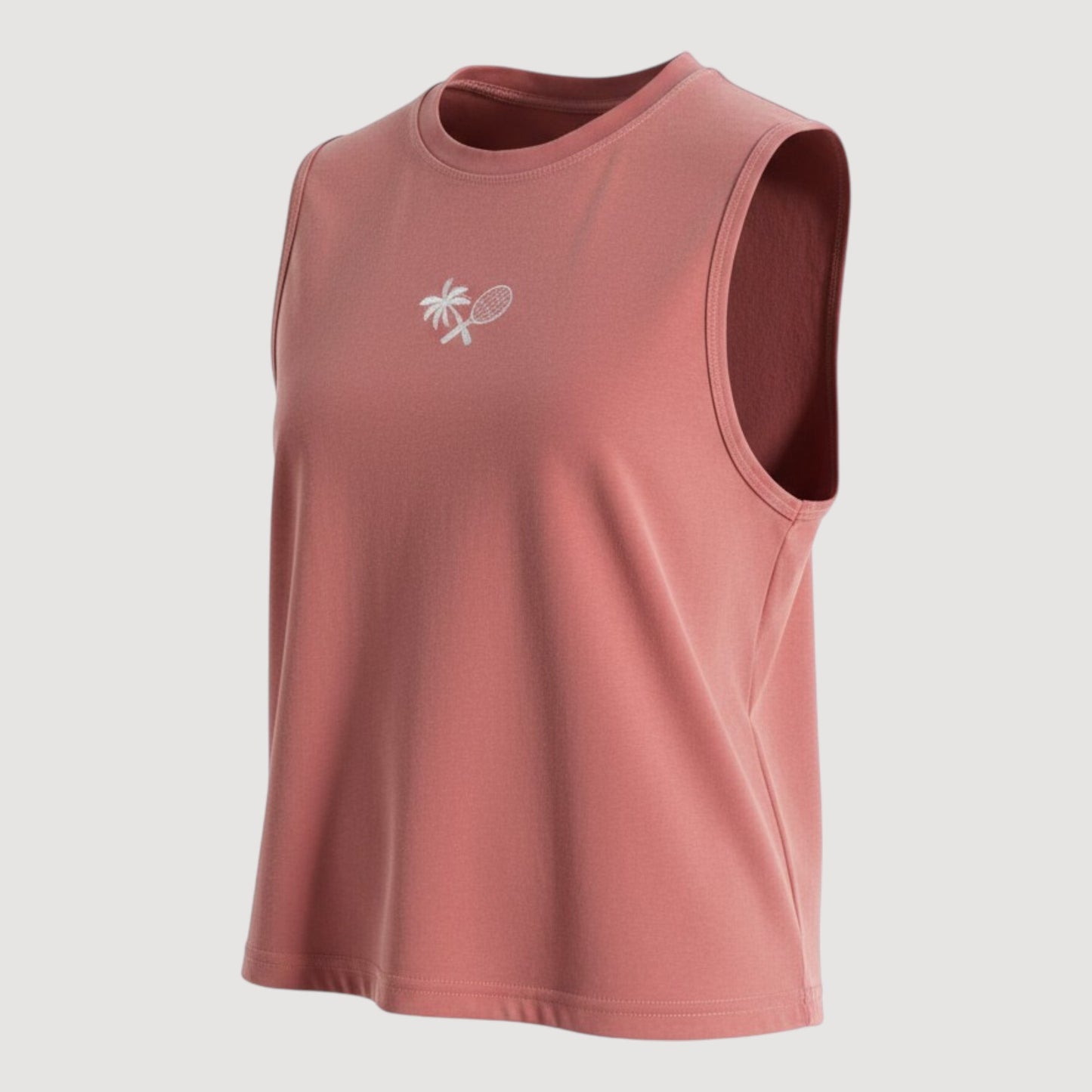 PERFORMANCE WOMEN'S COURT TANK - DUSKY PINK