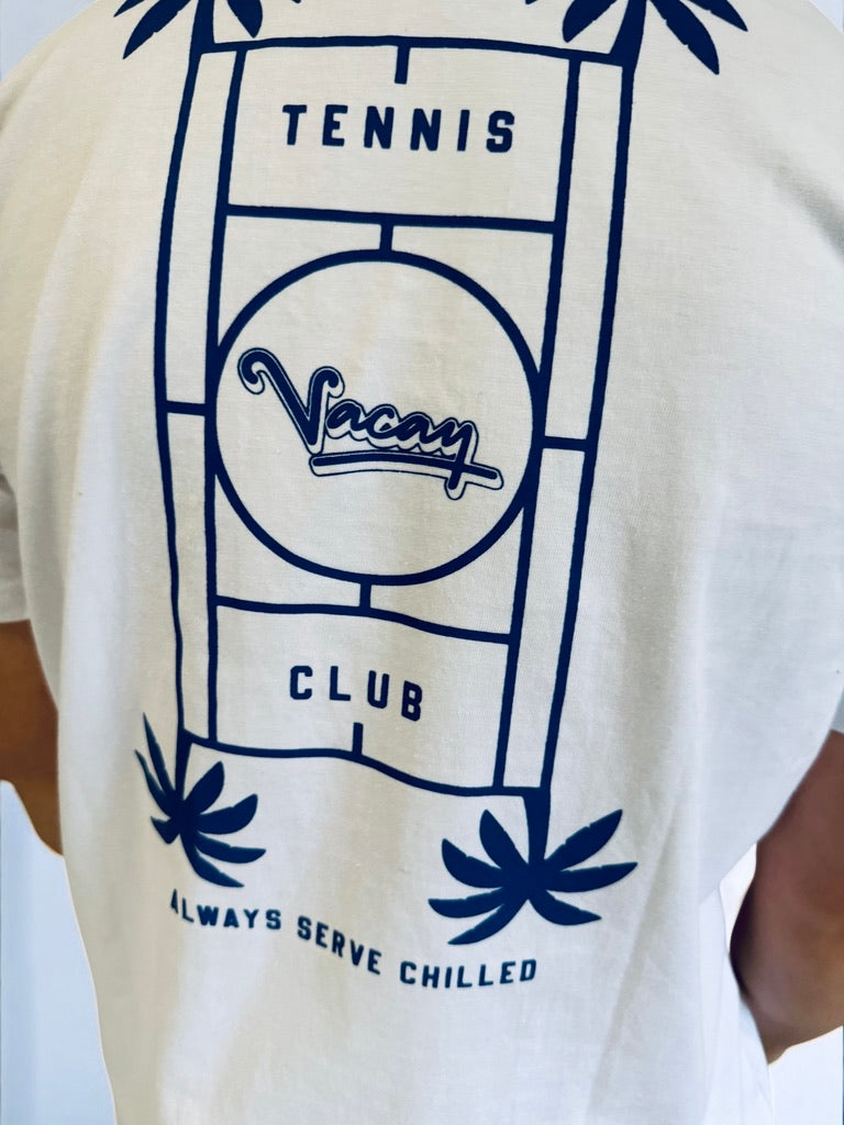 SERVE CHILLED TENNIS T-SHIRT - UNISEX - WHITE