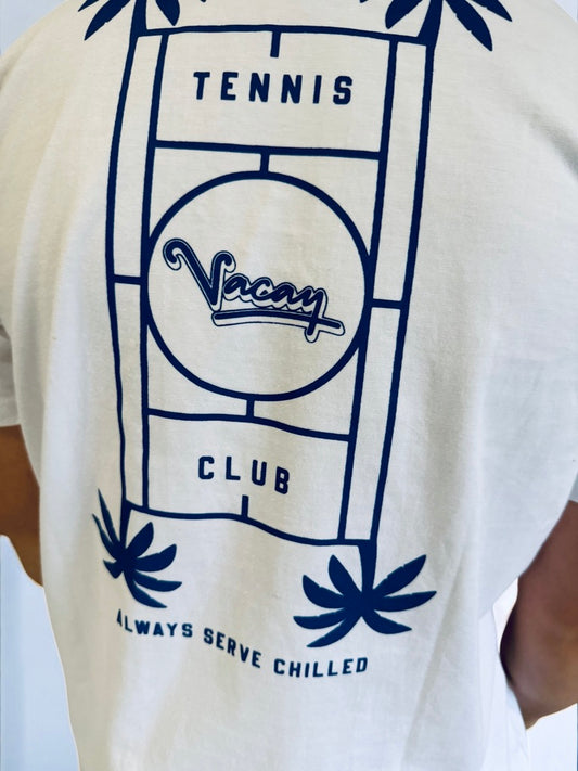 SERVE CHILLED TENNIS T-SHIRT - UNISEX - WHITE