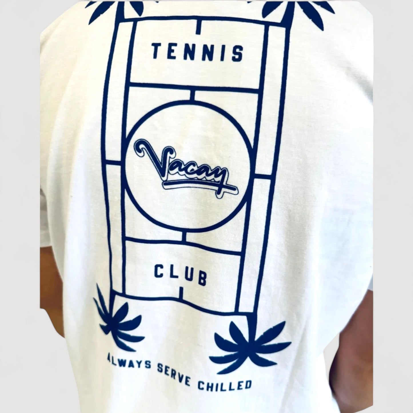 SERVE CHILLED TENNIS T-SHIRT - UNISEX - WHITE