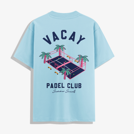CLUB TROPICANA PADEL T-SHIRT -UNISEX - SKY BLUE *COMING SOON*