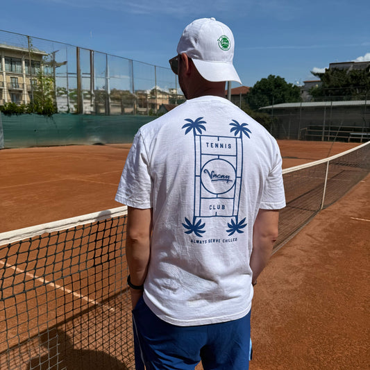 SERVE CHILLED TENNIS T-SHIRT - UNISEX - WHITE