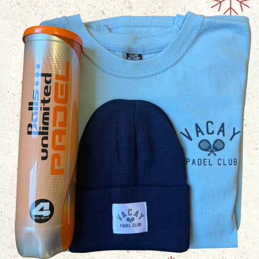 Padel Gift Box with Tee, Beanie and Balls
