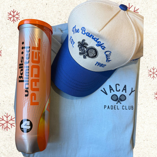 Padel Gift Box with Tee, Cap and Balls