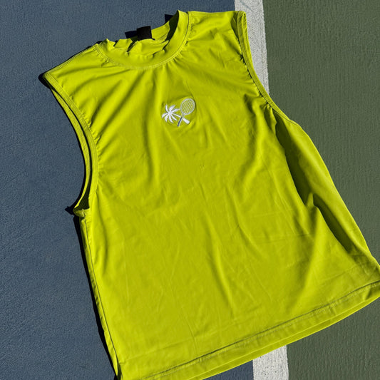 PERFORMANCE WOMEN'S COURT TANK - LIME GREEN