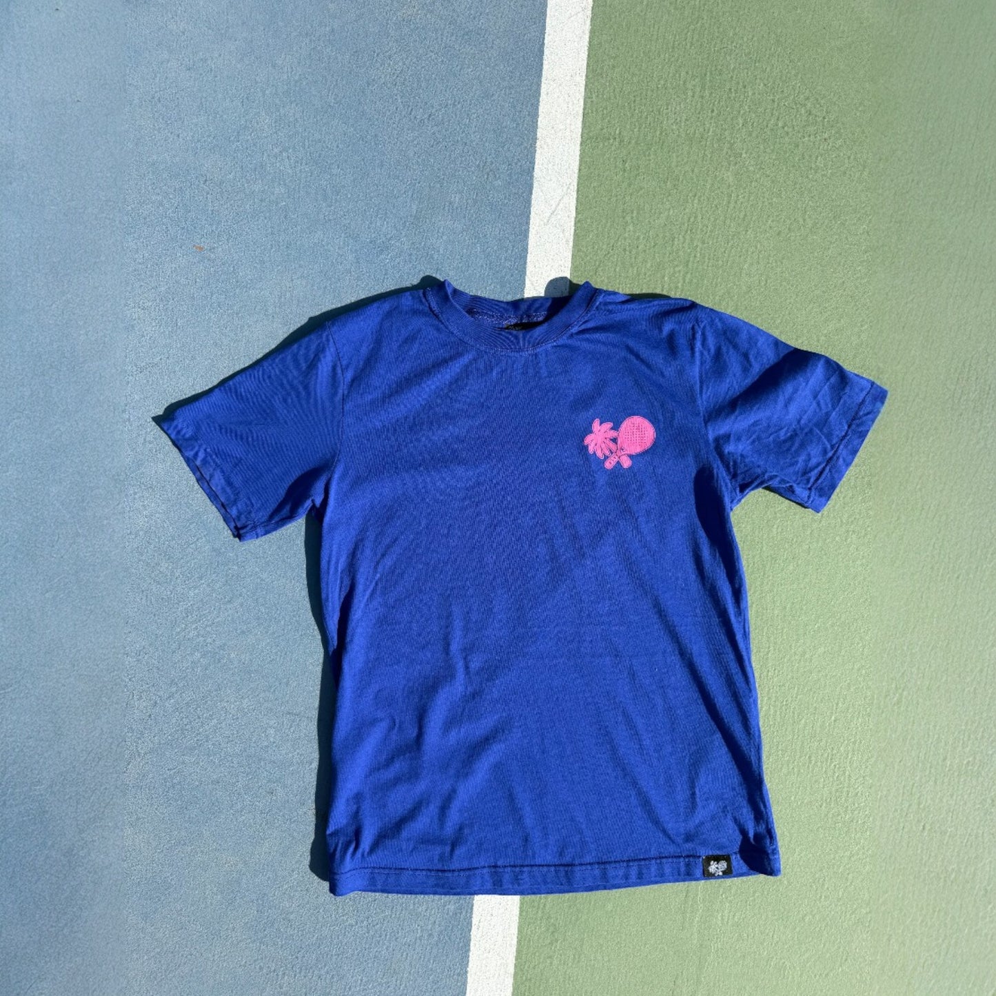 GOLDEN POINT PADEL T-SHIRT - UNISEX - COBALT BLUE