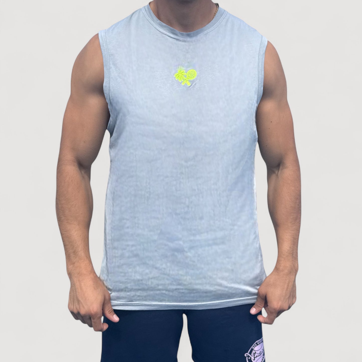 PERFORMANCE MEN'S TOP GUN TANK - STONE GREY