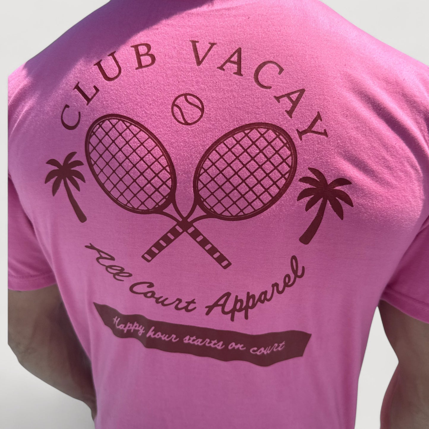 HAPPY HOUR TSHIRT - UNISEX - CRIMSON RED