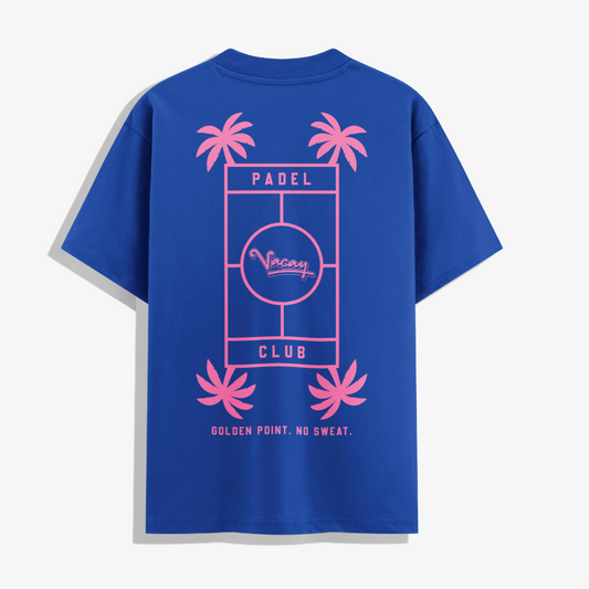 GOLDEN POINT PADEL T-SHIRT - UNISEX - COBALT BLUE *COMING SOON*