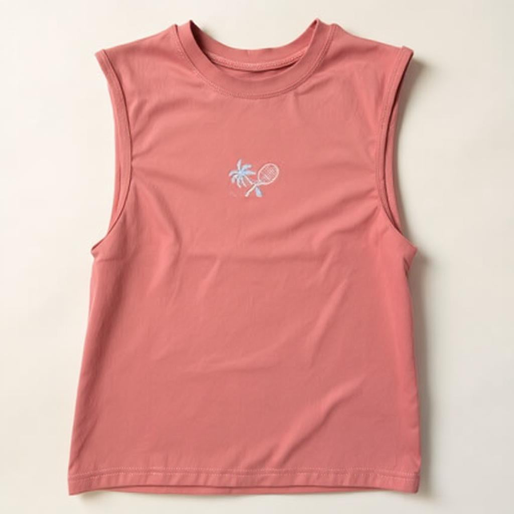 PERFORMANCE WOMEN'S COURT TANK - DUSKY PINK