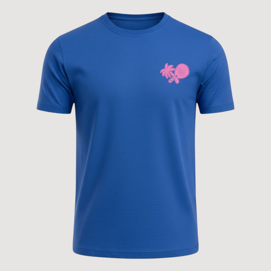 GOLDEN POINT PADEL T-SHIRT - UNISEX - COBALT BLUE