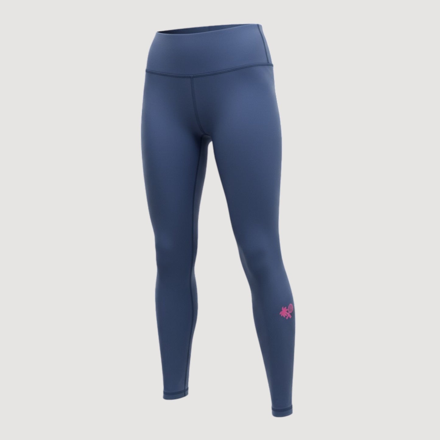 Women's High Rise Training Leggings 7/8 - Grey Blue / Violet
