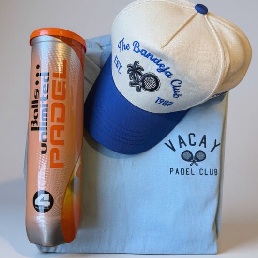 Padel Gift Box with Tee, Cap and 4 x Premium Balls