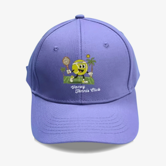 VACAY TIME KIDS TENNIS CAP - PURPLE