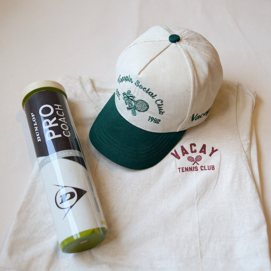 Tennis Gift Box with Tee, Cap and 4 x Premium Balls