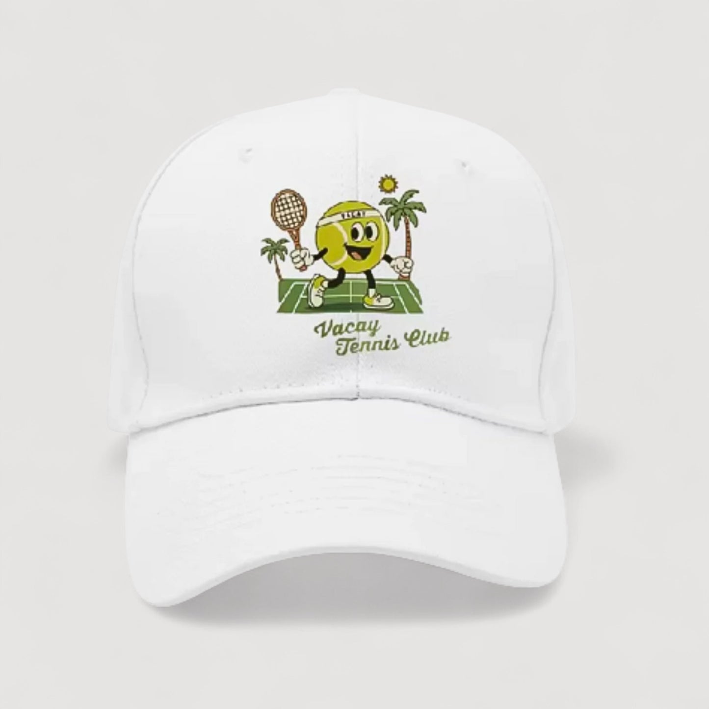 VACAY TIME KIDS TENNIS CAP - WHITE